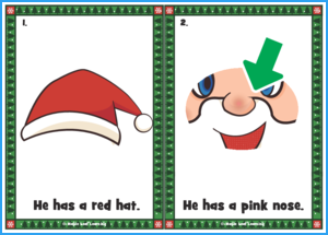 His Name Is Santa Claus Song Flashcards