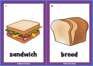 Let's Make a Sandwich Flashcards