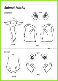 Animal Masks Activity #2 | Maple Leaf Learning Library