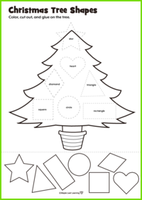 Christmas Tree Shapes Activity