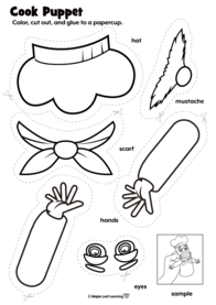 cook-paper-cup-puppet-craft