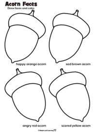 acorn-faces-worksheet