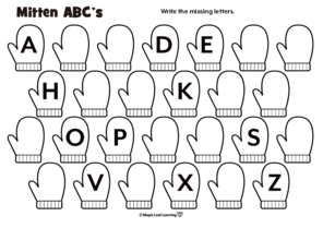 mitten-abc-worksheet