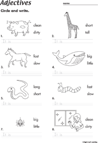 adjectives-animals-worksheet