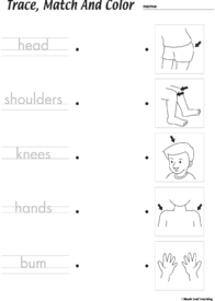 body-trace-and-match-worksheet