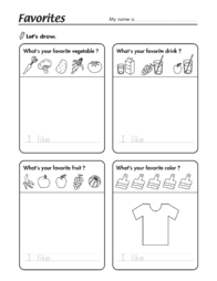 favorites-worksheet