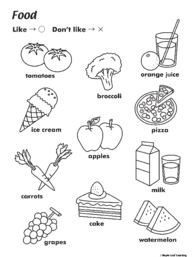 food-like-dont-like-worksheet