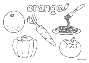 orange-coloring-worksheet