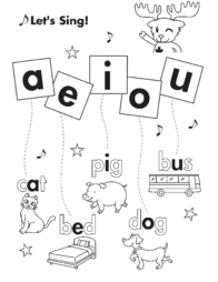 the-vowel-song-worksheet