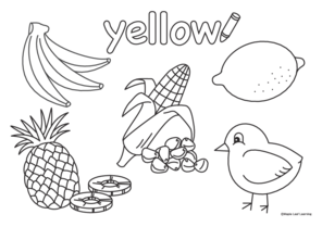 yellow-coloring-worksheet