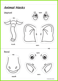 Animal Masks Activity #2