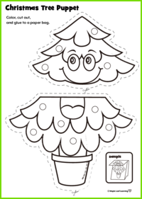 Christmas Tree Puppet Craft