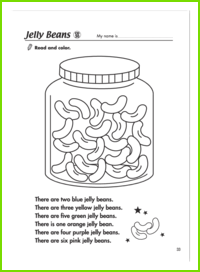 Color the Jelly Beans Worksheet