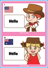 Countries Hello Song Resources