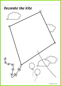 Decorate the Kite Worksheet