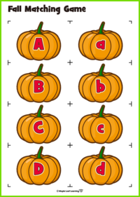 Fall ABC Matching Game