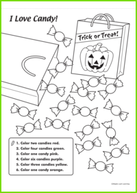 I Love Candy! Worksheet