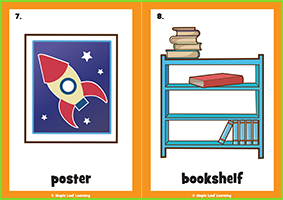 Kid’s Bedroom Flashcards