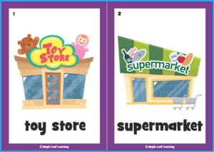 Let’s Go Shopping Song Flashcards