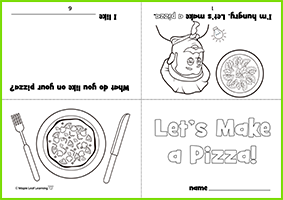 Let’s Make a Pizza Mini Book