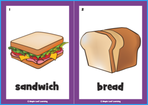 Let’s Make a Sandwich Song Flashcards