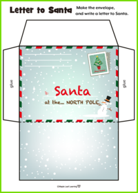 Letter to Santa Activity