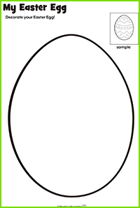 My Easter Egg Worksheet