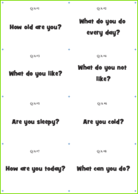 Q/A Cards for Everyday English 3