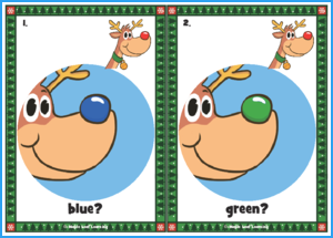 Rudolph’s Nose Song Flashcards