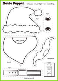 Santa Puppet Craft