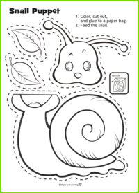 Snail Puppet Craft