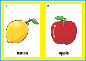 What Color Is It? Song Flashcards (Fruit)